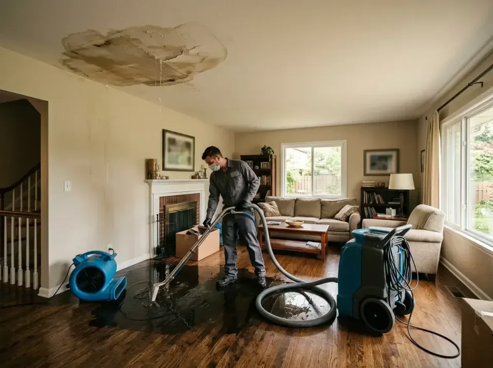 attic-pipe-burst-ceiling-drip-008 — frequently asked questions, Water Damage Restoration & Carpet Care in Bridgeton, MO